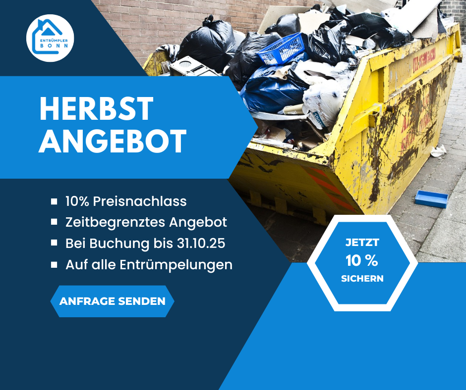 Herbst Angebot für Entrümpelungen